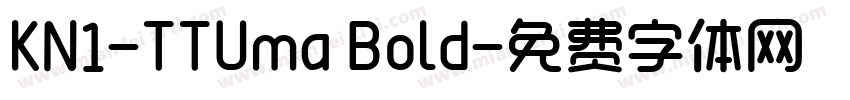 KN1-TTUma Bold字体转换